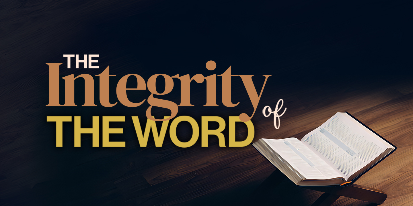 THE INTEGRITY OF THE WORD image