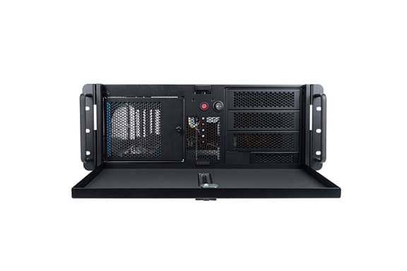 BAX-R4U0 4U Rackmount Industrial Computer – Alternate Front View
