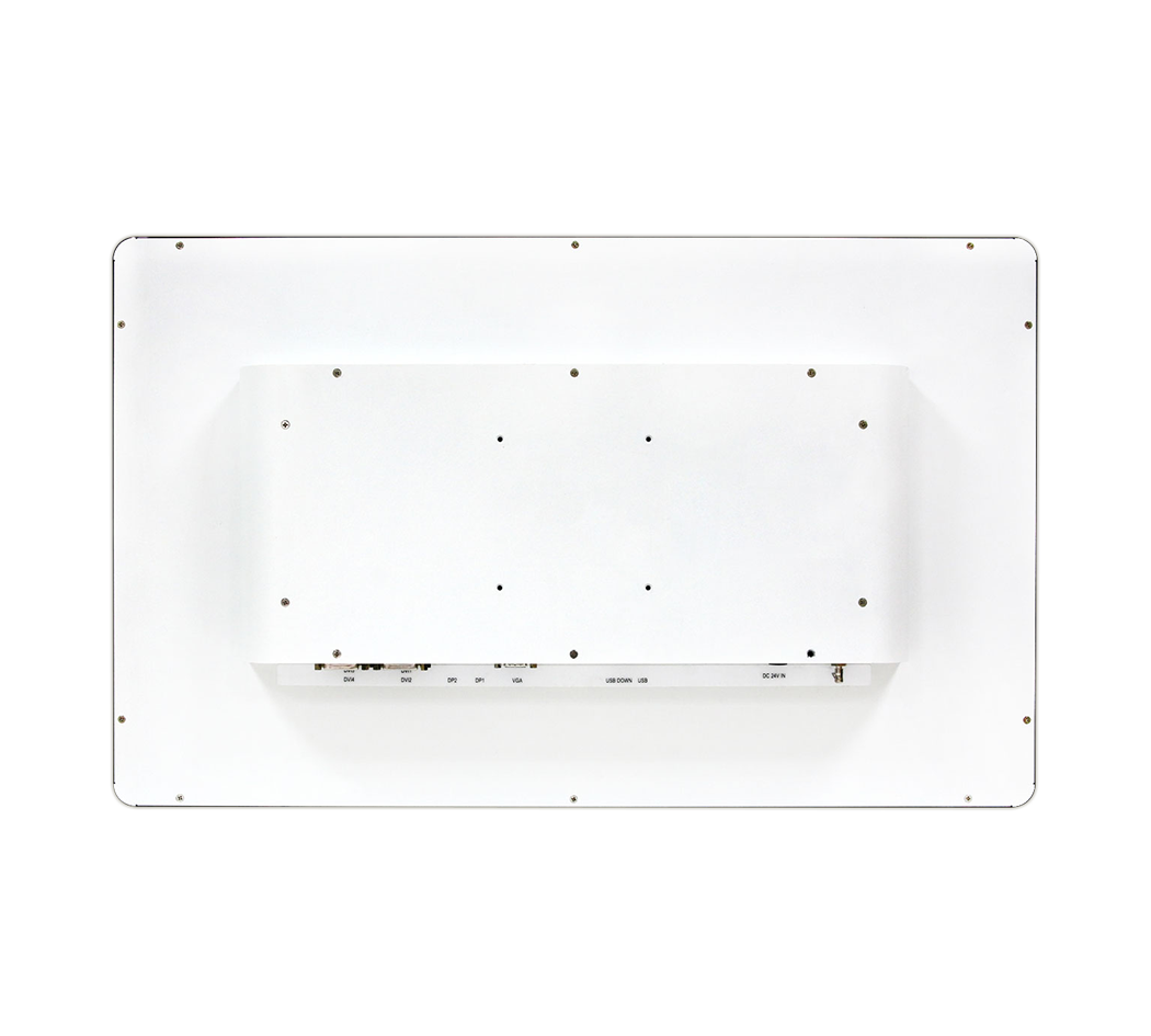 RCC-MM-GMD27G-02R back view – 27-inch medical display with VESA mounting and I/O panel