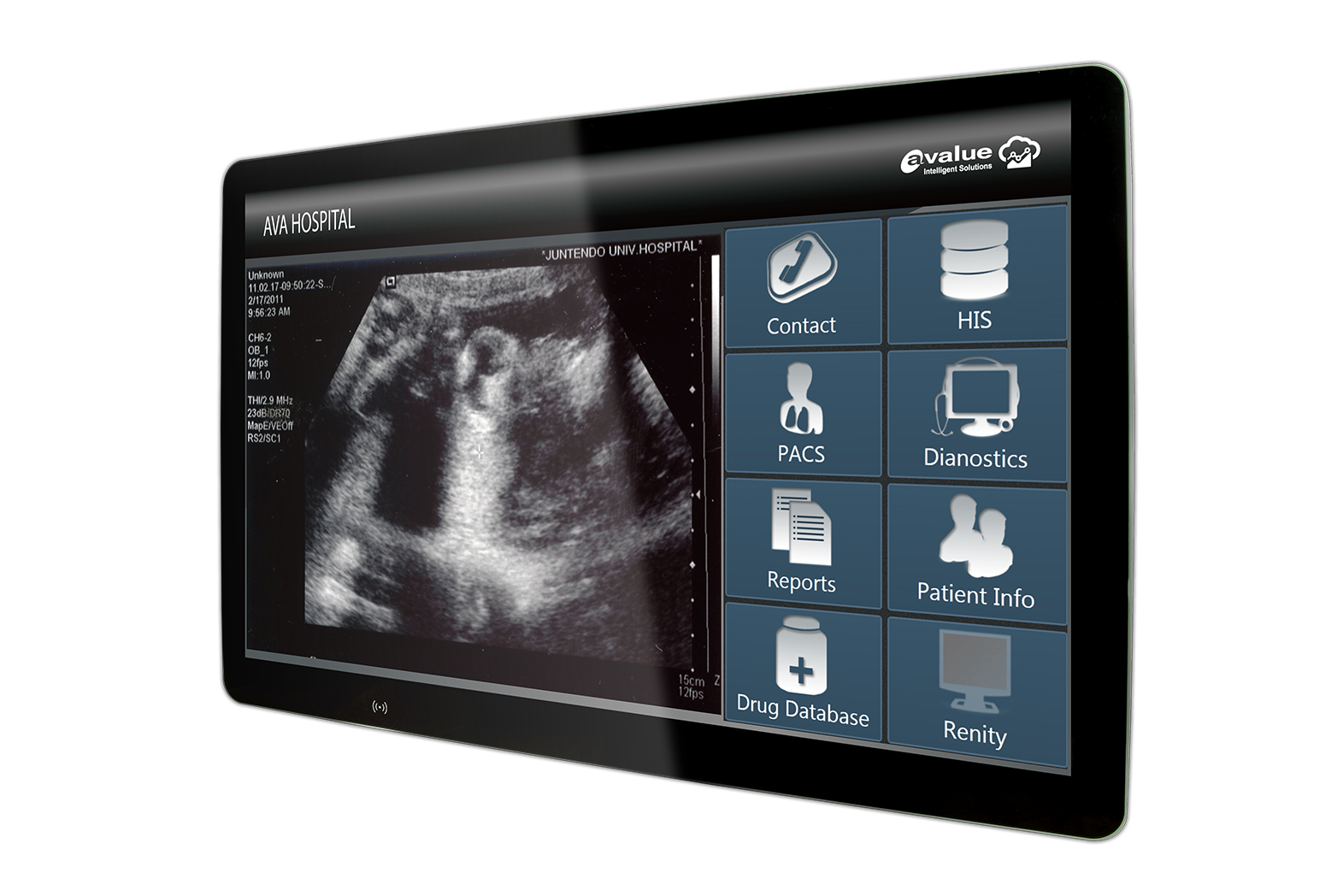 HID-2432 front view – 24-inch medical panel PC for intelligent healthcare environments