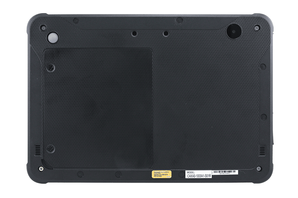 CAXA0 back view – Medical-grade tablet with rugged and hygienic rear design for healthcare use