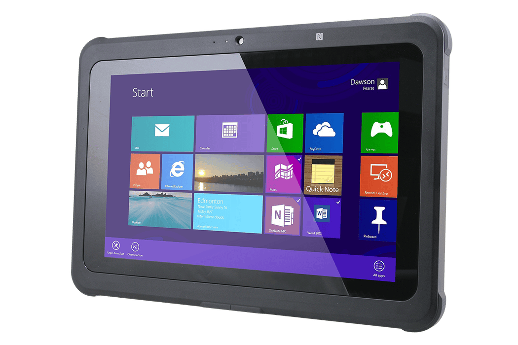 CAXA0 front view – Medical-grade tablet designed for mobile healthcare solutions
