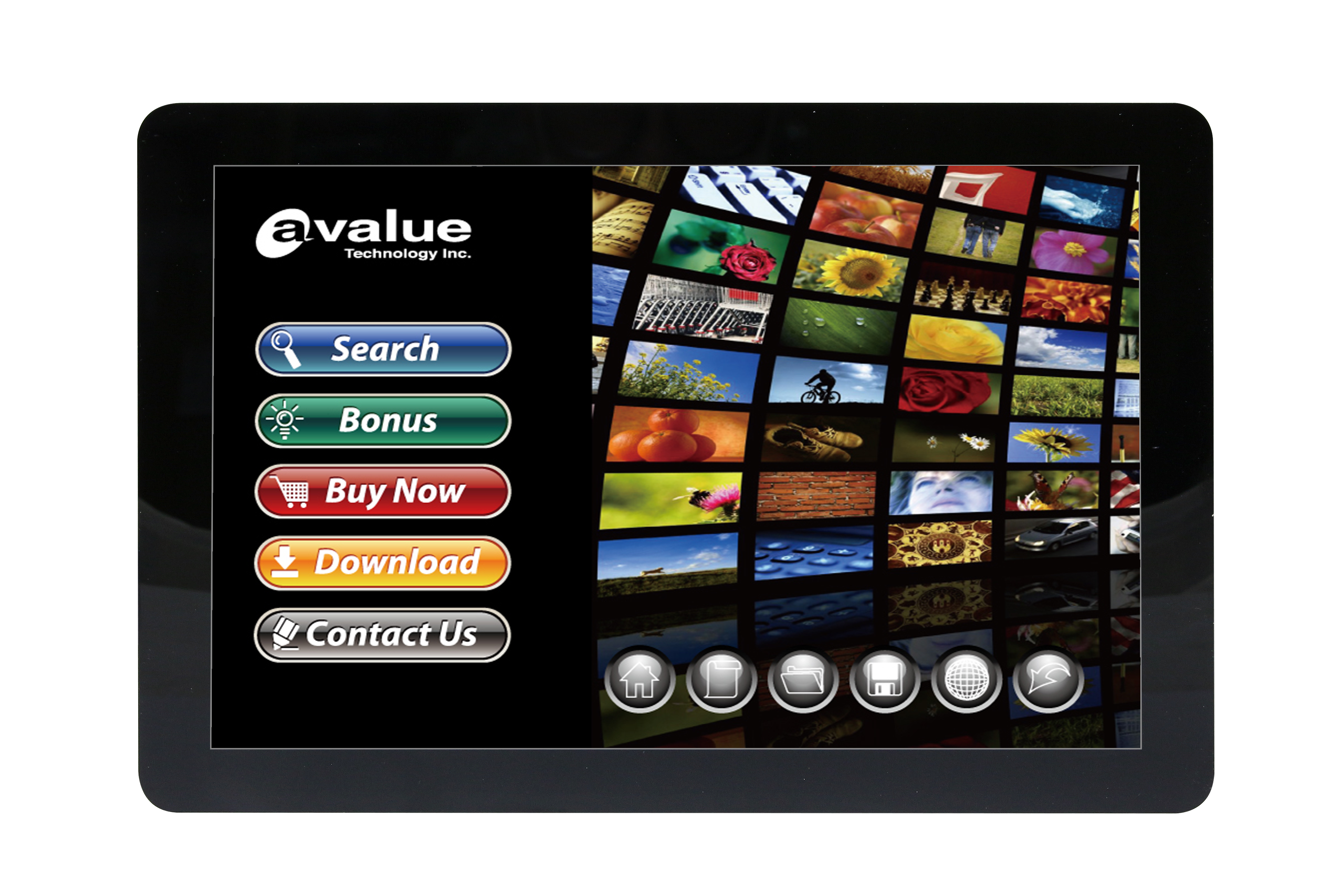 OFT-10WAD 10.1-Inch Android Touch Panel PC – Front View