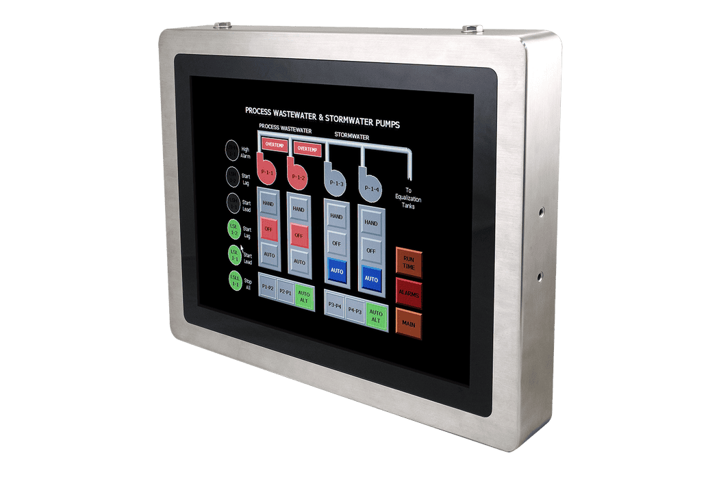 SPC-1533-B1 Stainless Steel Industrial Panel PC – Front View