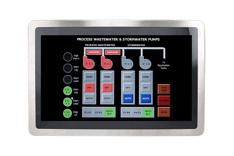 SPC-2133-B1 Stainless Steel Panel PC – Front View