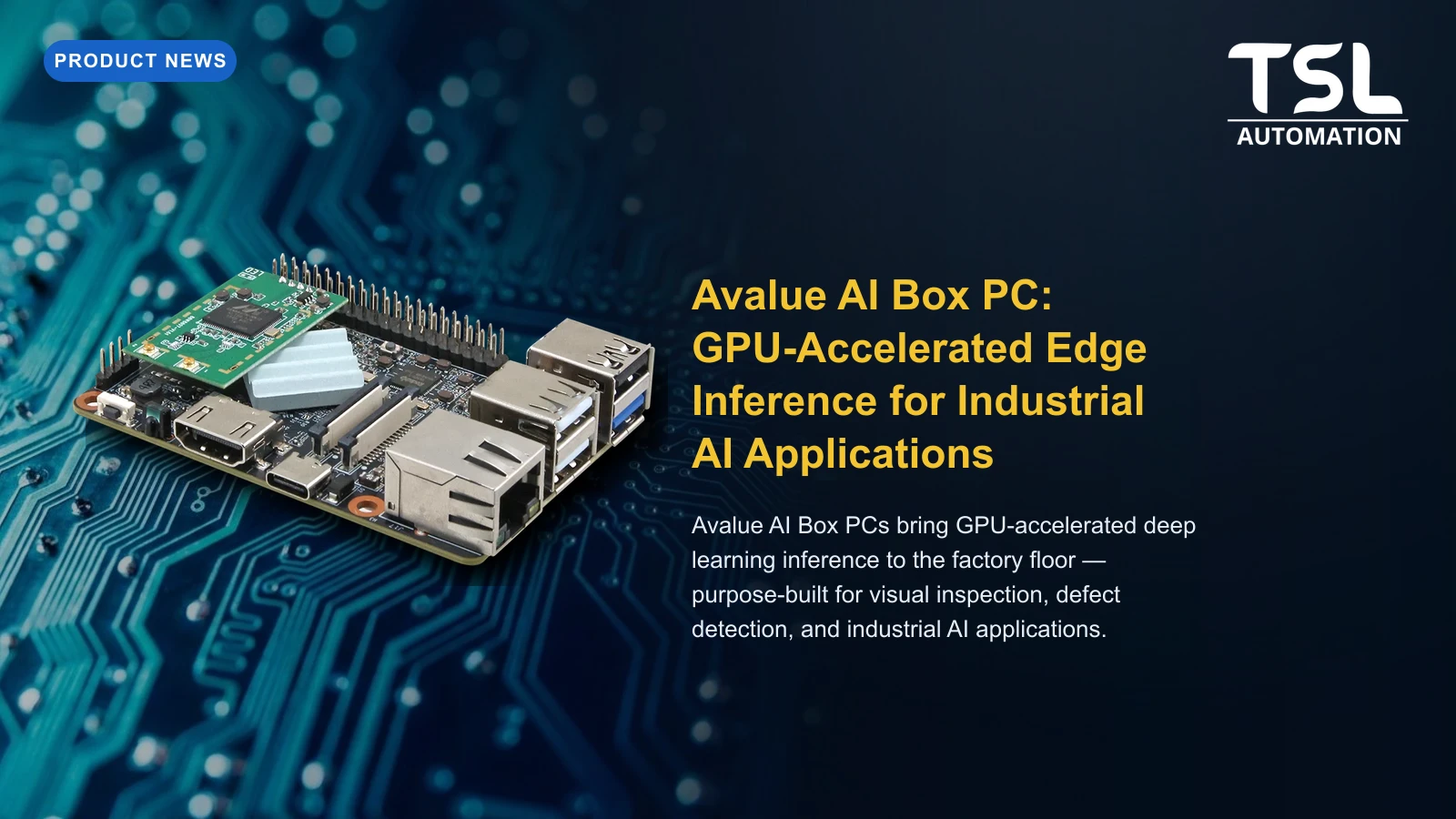 Avalue AI GPU Box PC for edge inference — TSL Automation Solutions