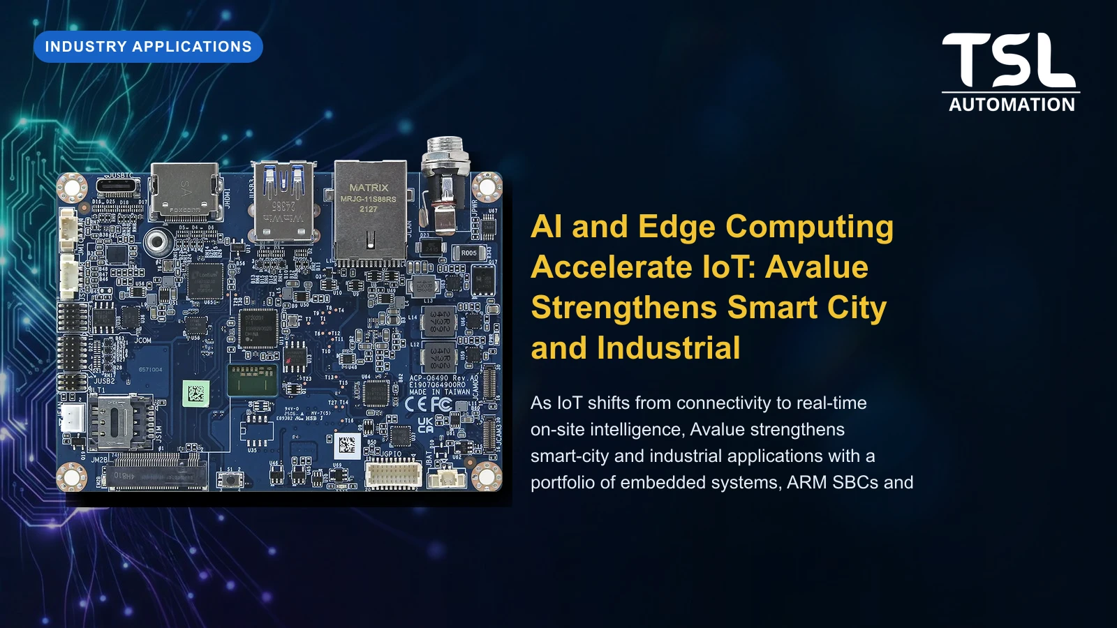 AI and Edge Computing Accelerate IoT: Avalue Strengthens Smart City and Industrial Applications