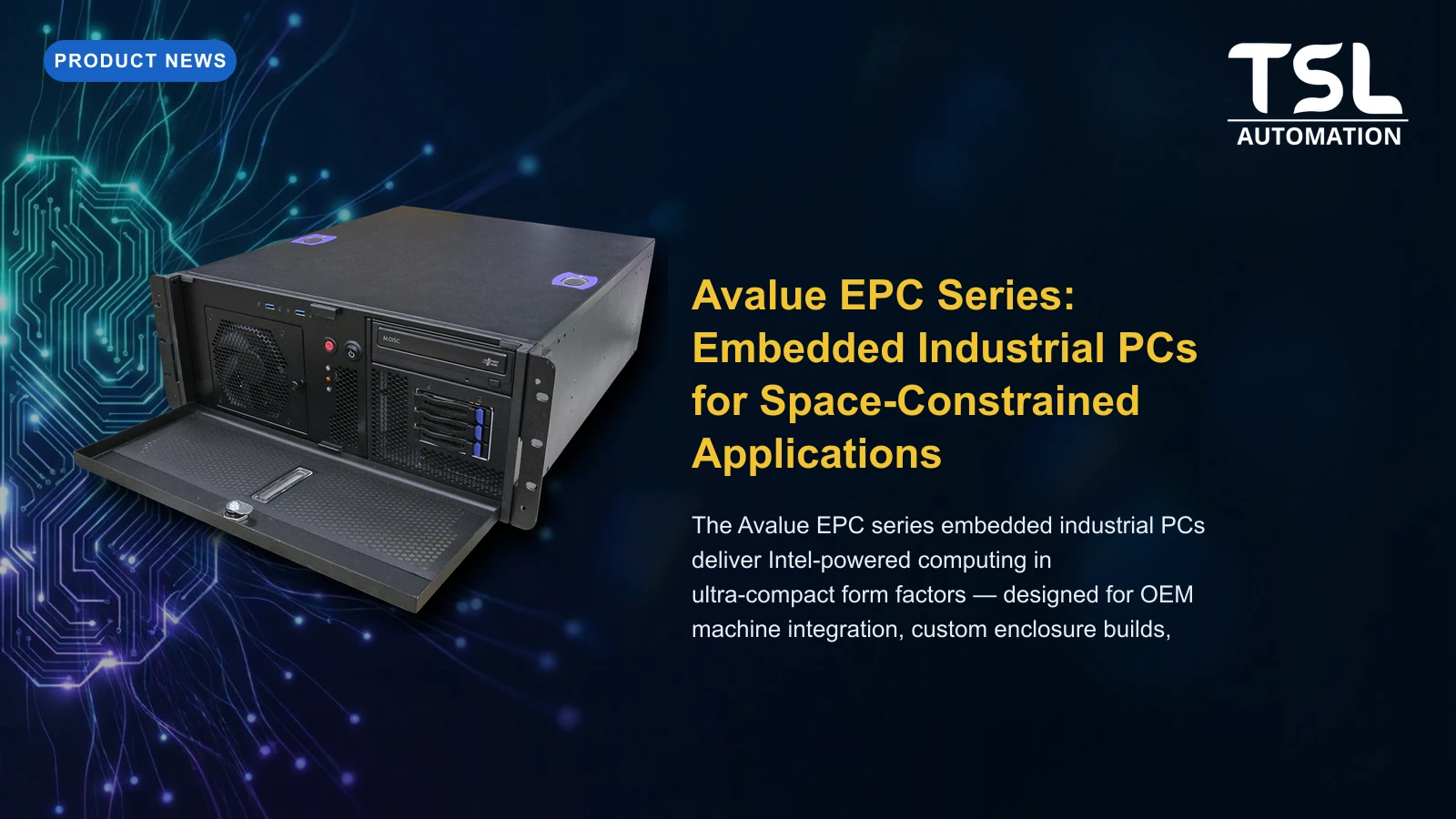 Avalue EPC series embedded industrial PC — TSL Automation Solutions