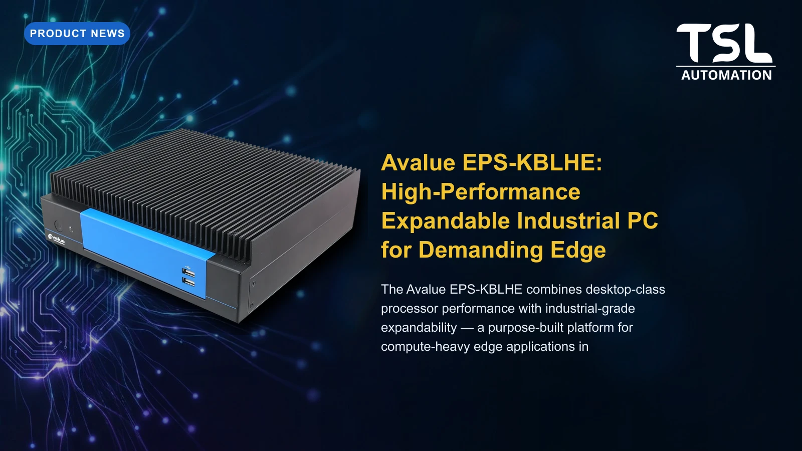 Avalue EPS-KBLHE high-performance expandable industrial PC — TSL Automation Solutions