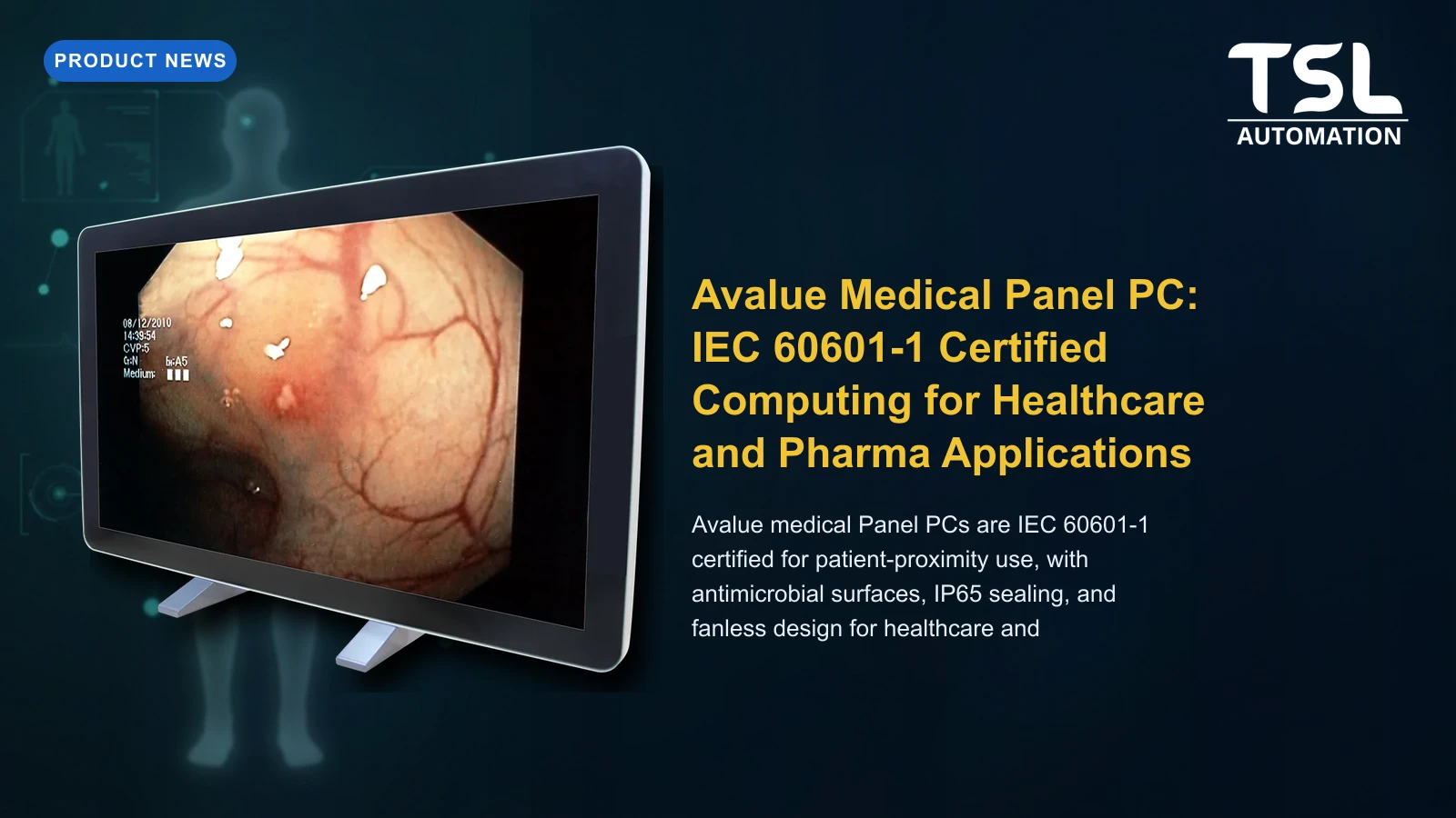 Avalue medical Panel PC for healthcare and pharma — TSL Automation Solutions