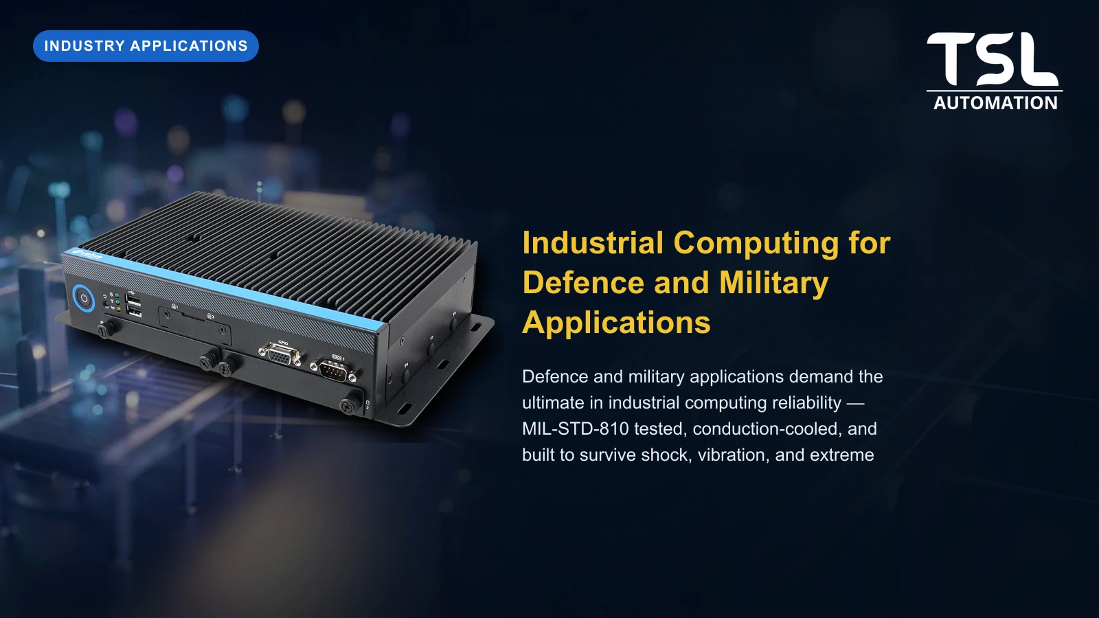 Defence military industrial computing rugged PC — TSL Automation Solutions