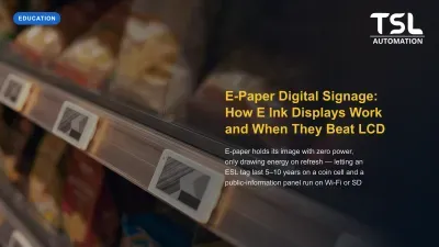 E-Ink E-Paper Digital Signage Anwendungen erklärt
