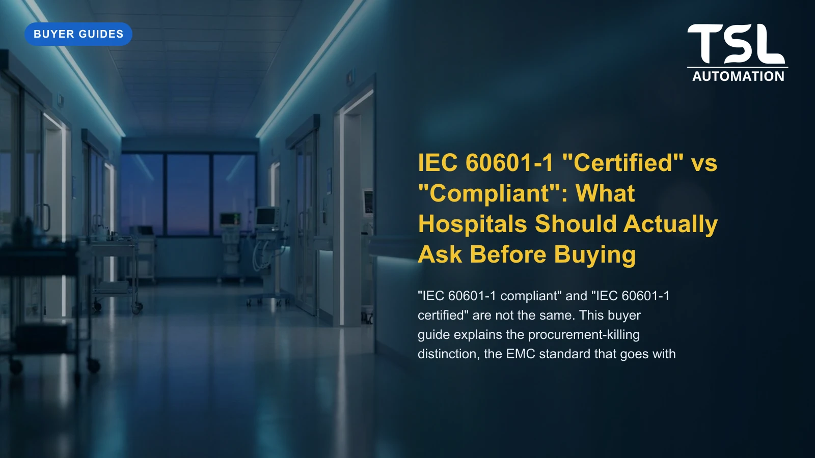IEC 60601-1 certified vs compliant medical computer buyer guide
