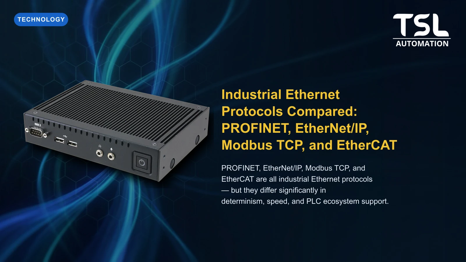 Industrial Ethernet protocols comparison chart — TSL Automation Solutions