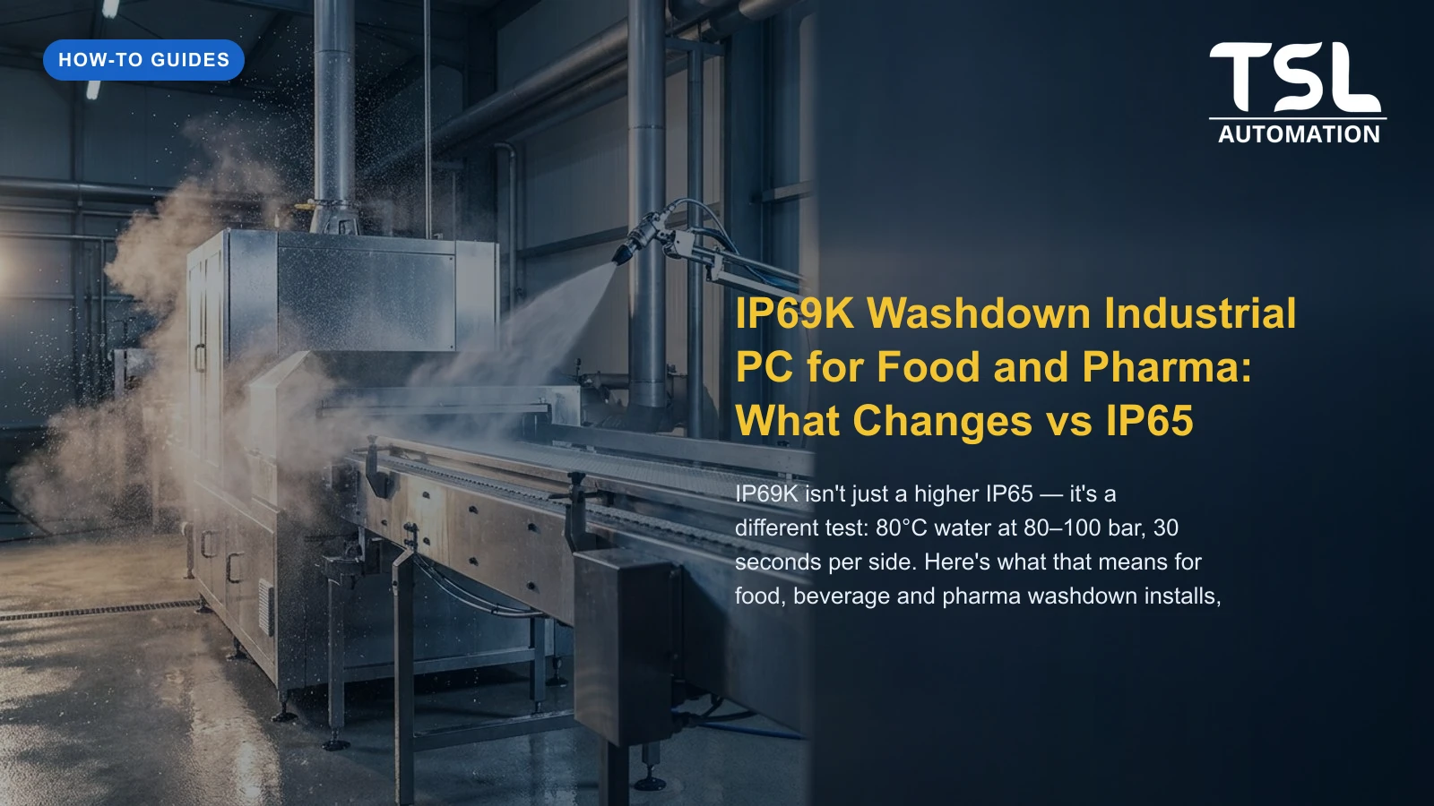 IP69K washdown stainless steel industrial panel PC for food and pharma
