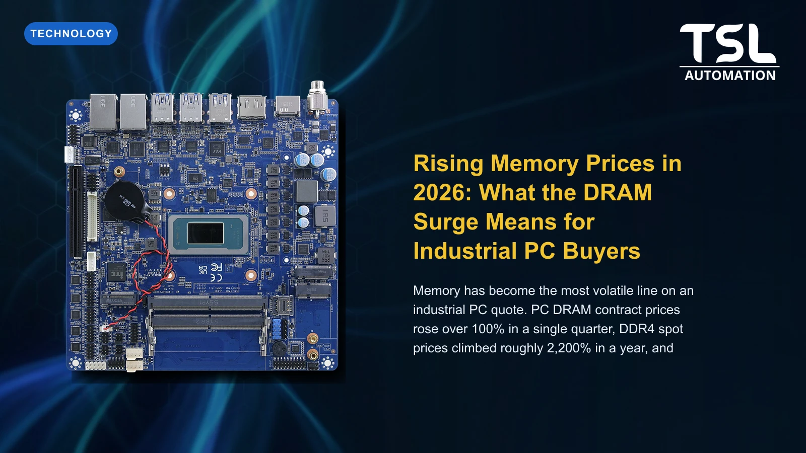 Rising Memory Prices in 2026: What the DRAM Surge Means for Industrial PC Buyers