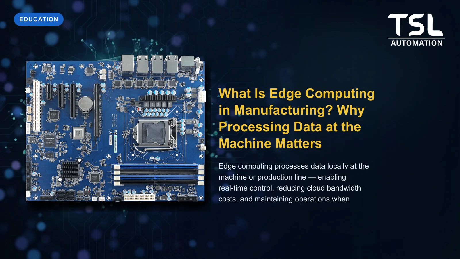 Industrial edge computing PC for factory automation — TSL Automation Solutions