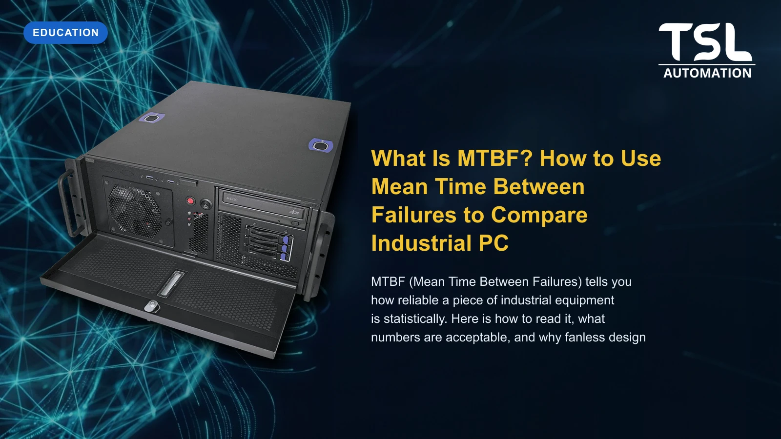Industrial fanless PC with high MTBF reliability — TSL Automation Solutions