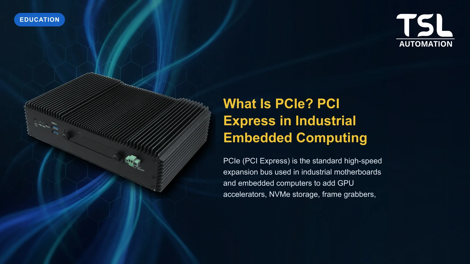 PCIe expansion slot industrial motherboard — TSL Automation Solutions