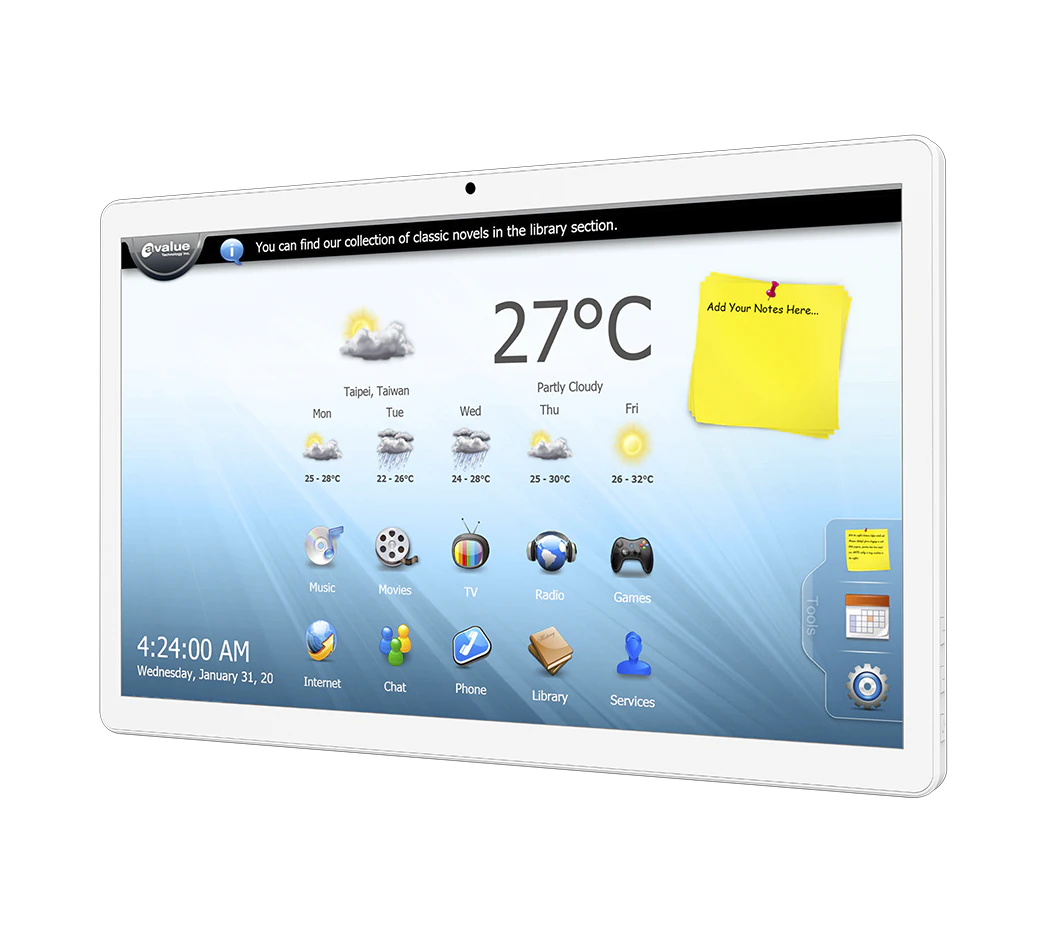 Industrial panel PC for machine vision operator review