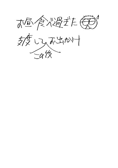 お昼食べ過ぎた