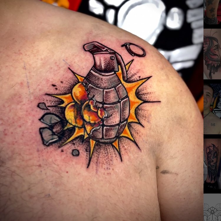 Tatuaje de Tattoo Punk Art
