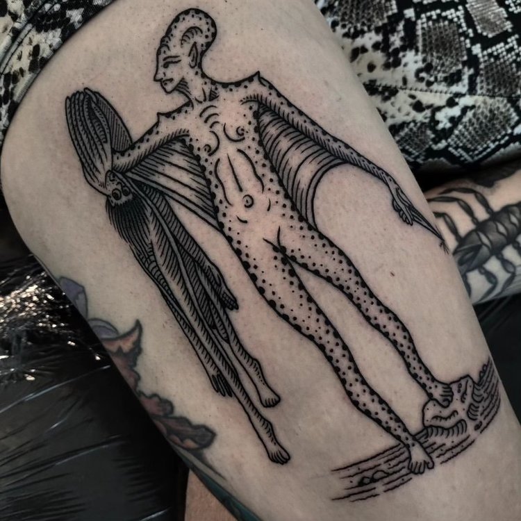 Tatuaje de Tomas Chiecchio