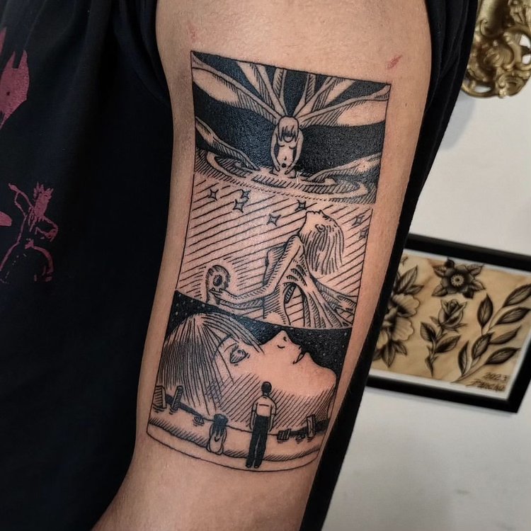 Tatuaje de Tomas Chiecchio