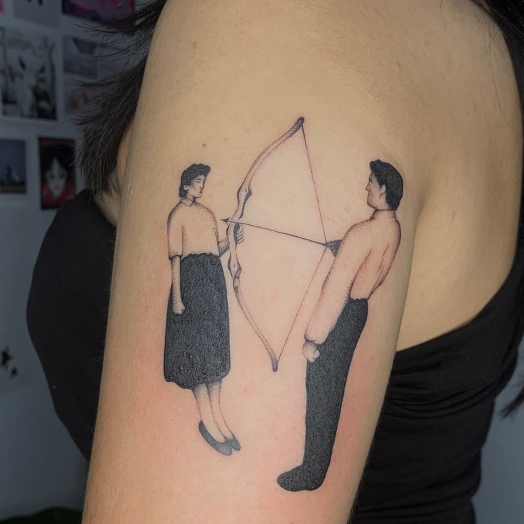 Tatuaje de Origami