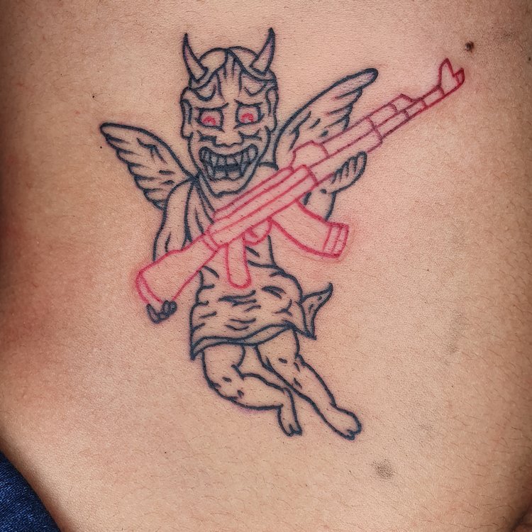 Tatuaje de Tomas Bisegna