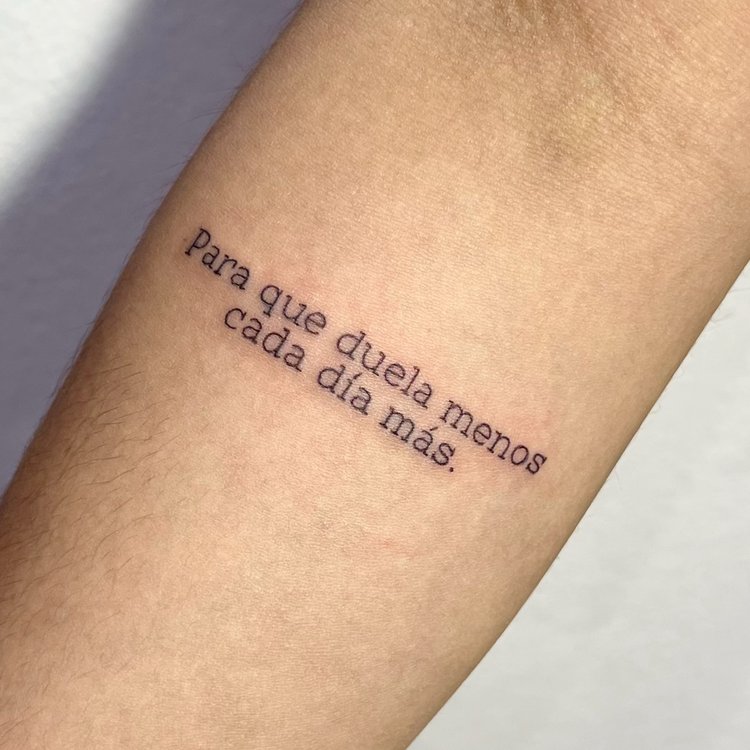 Tatuaje de Natalia Bazán