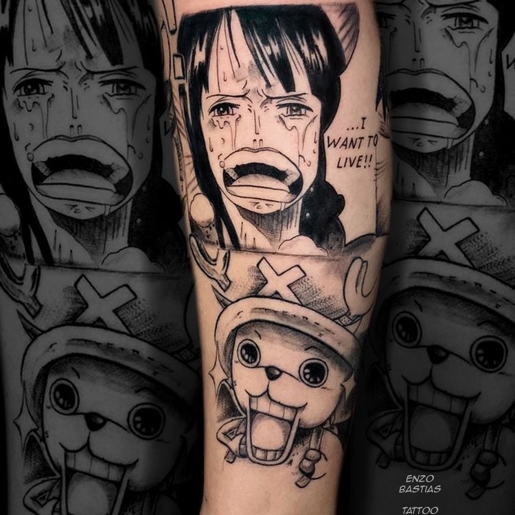 Tatuaje de Enzo Bastias
