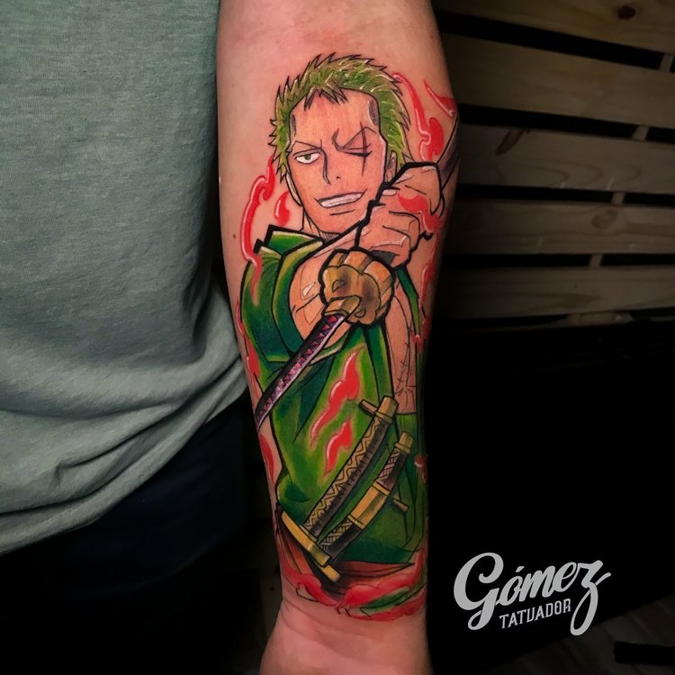 Tatuaje de Junior Gómez