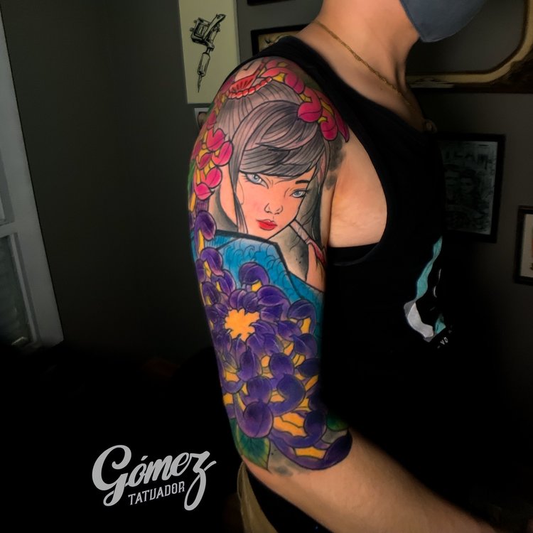 Tatuaje de Junior Gómez