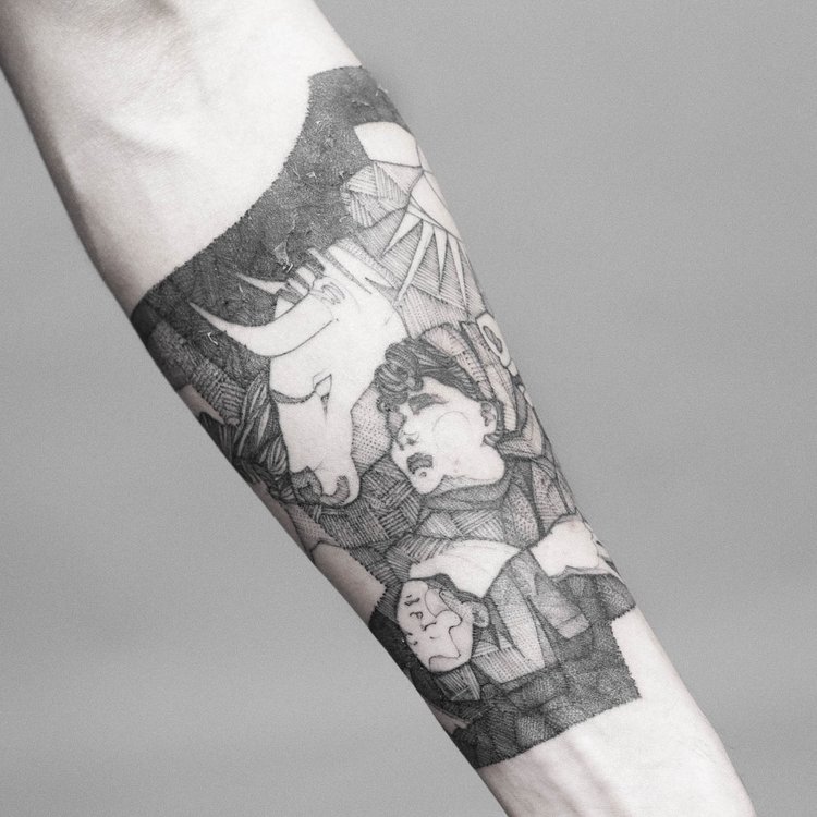 Tatuaje de Lautaro Jaimon Proietto