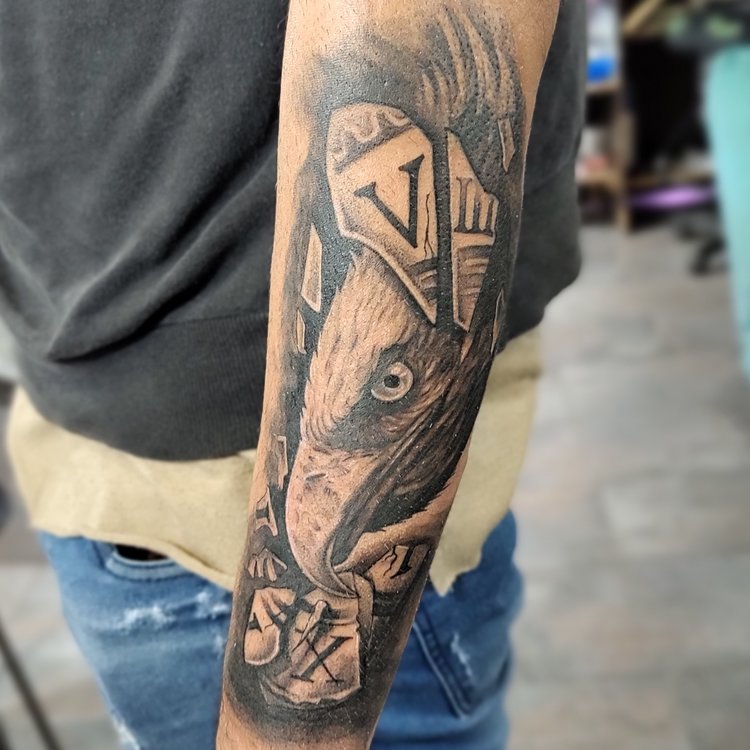 Tatuaje de Ezequiel Mora