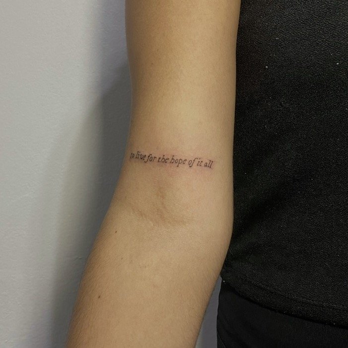 Tatuaje de Delfina Arnao