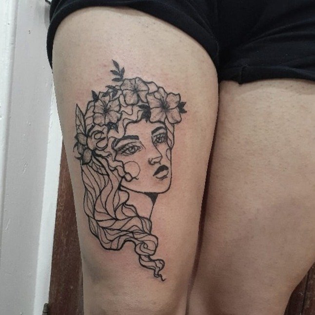 Tatuaje de Cuadro Macabro