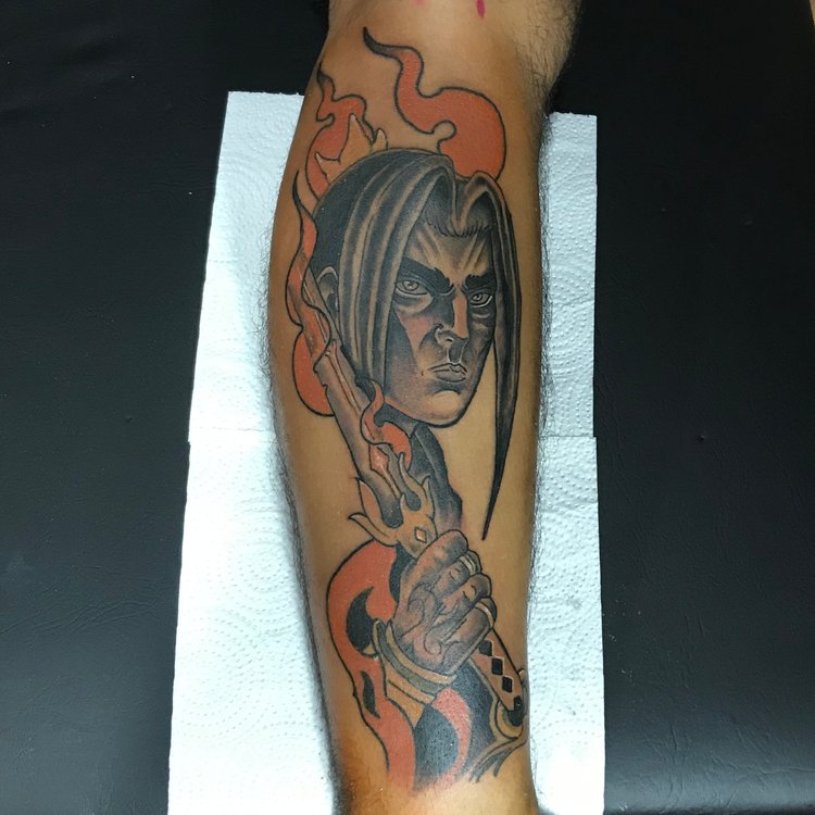 Tatuaje de Santiago Silva