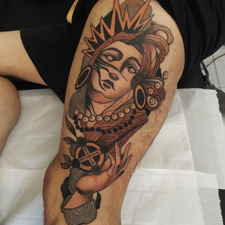 Tatuaje de Cesarpadrontattoo