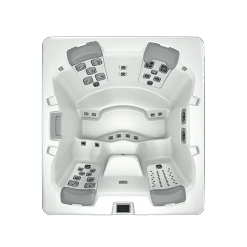 Top-down view of the A6 Spa layout