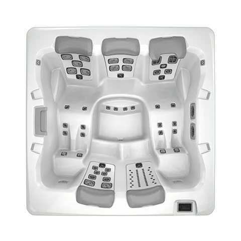 Top-down view of the A7D Spa layout