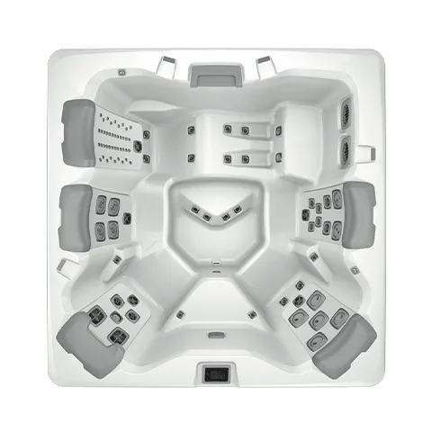 Top-down view of the A7L Spa layout