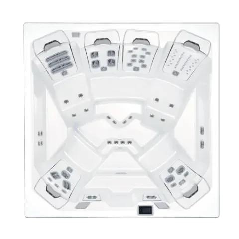Top-down view of the M7 Spa layout