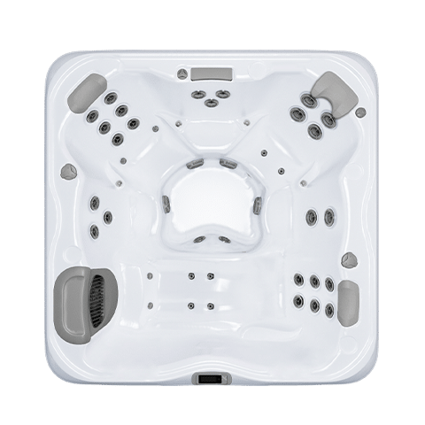Top-down view of the X7L Spa layout