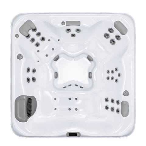 Top-down view of the X8L Spa layout