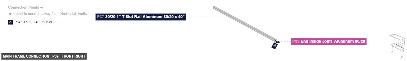 Main Frame Connection - Part End Inside Joint  Aluminum 80/20 - front_right