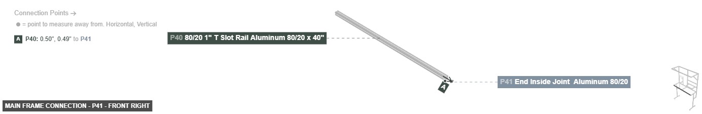Main Frame Connection - Part End Inside Joint  Aluminum 80/20 - front_right