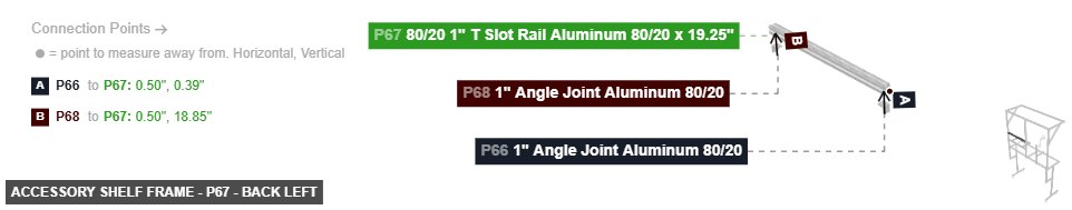 Accessory Shelf Frame - Part 80/20 1