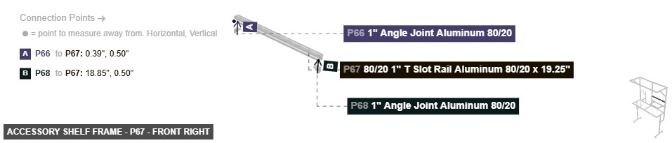 Accessory Shelf Frame - Part 80/20 1